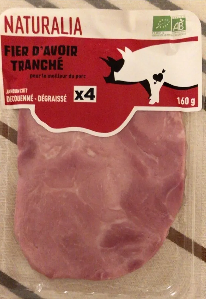 Jambon cuit découenné, dégraissé