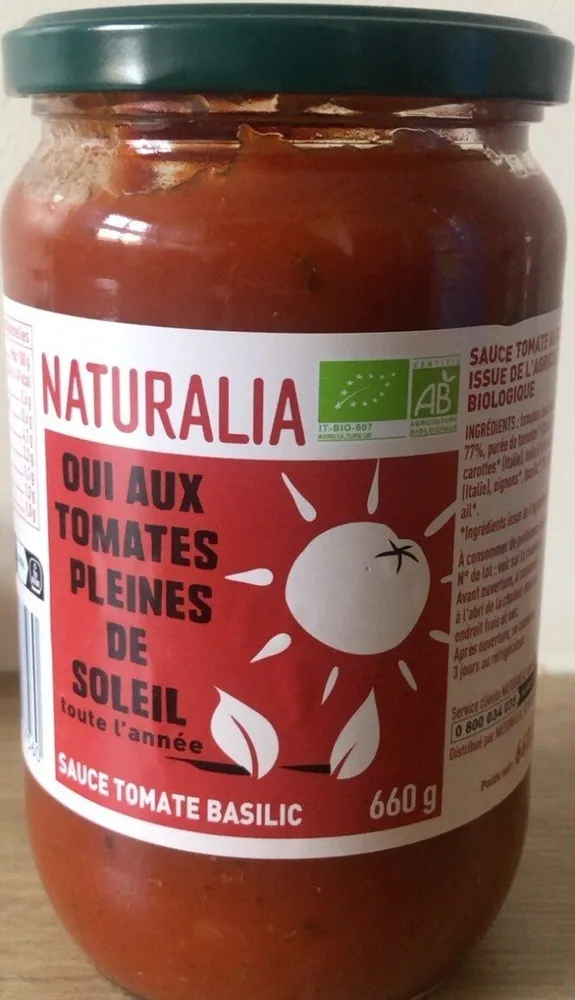 Sauce tomate basilic