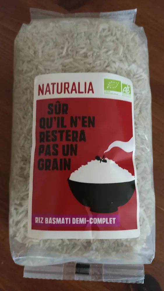 Riz Basmati demi-complet