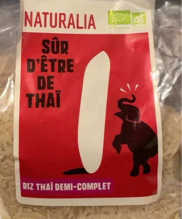 Riz thaï demi-complet long grain bio