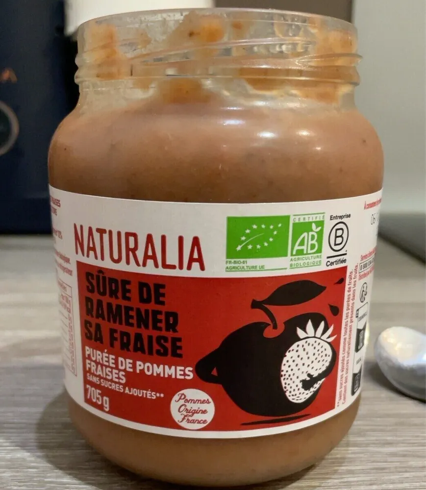 Puree de pomme fraise