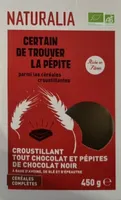 Croustillant tout chocolat et pépites de chocolat noir