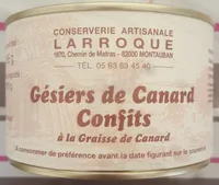 Gésiers de canard confits