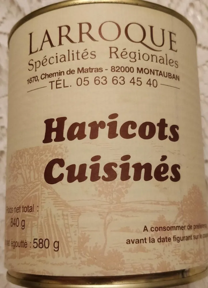 Haricots cuisinés