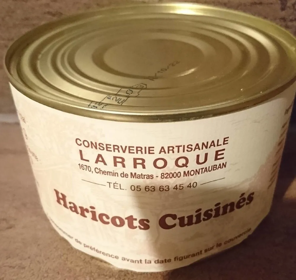 Haricots cuisinés