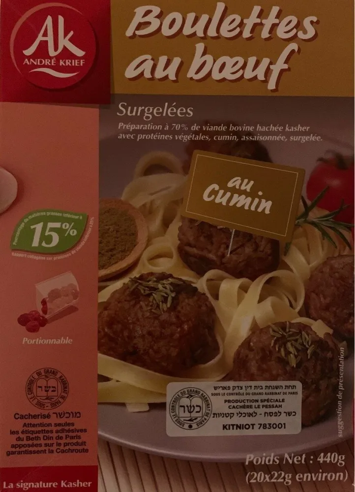 Boulettes au boeuf