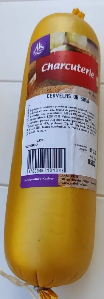 Charcuterie cervelas or 500g