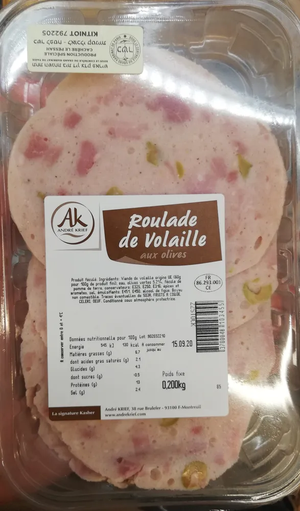 Roulade Dinde Olives