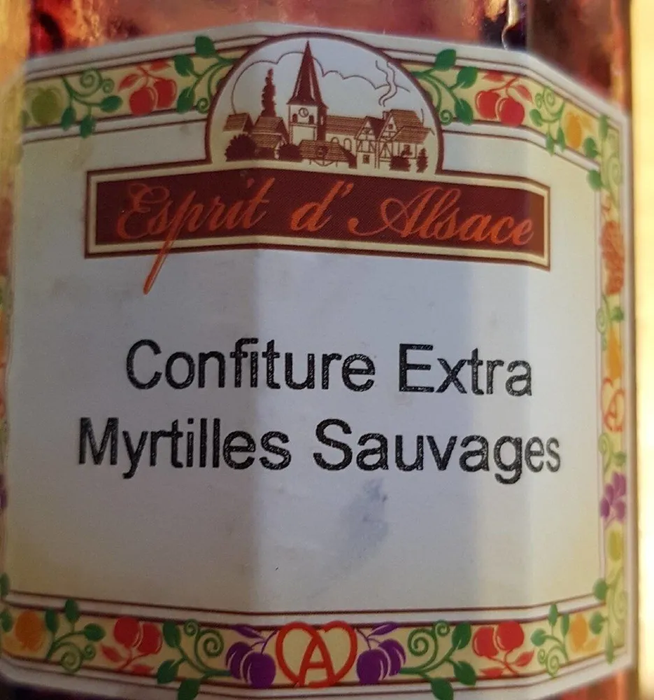 Confiture extra myrtilles sauvages