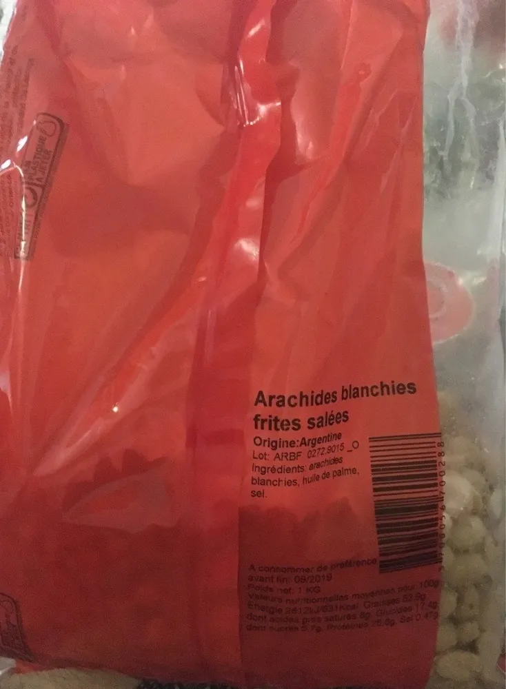 Arachides blanchies salées