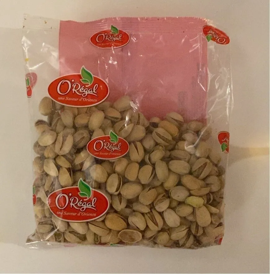 Pistaches coque grillees salées
