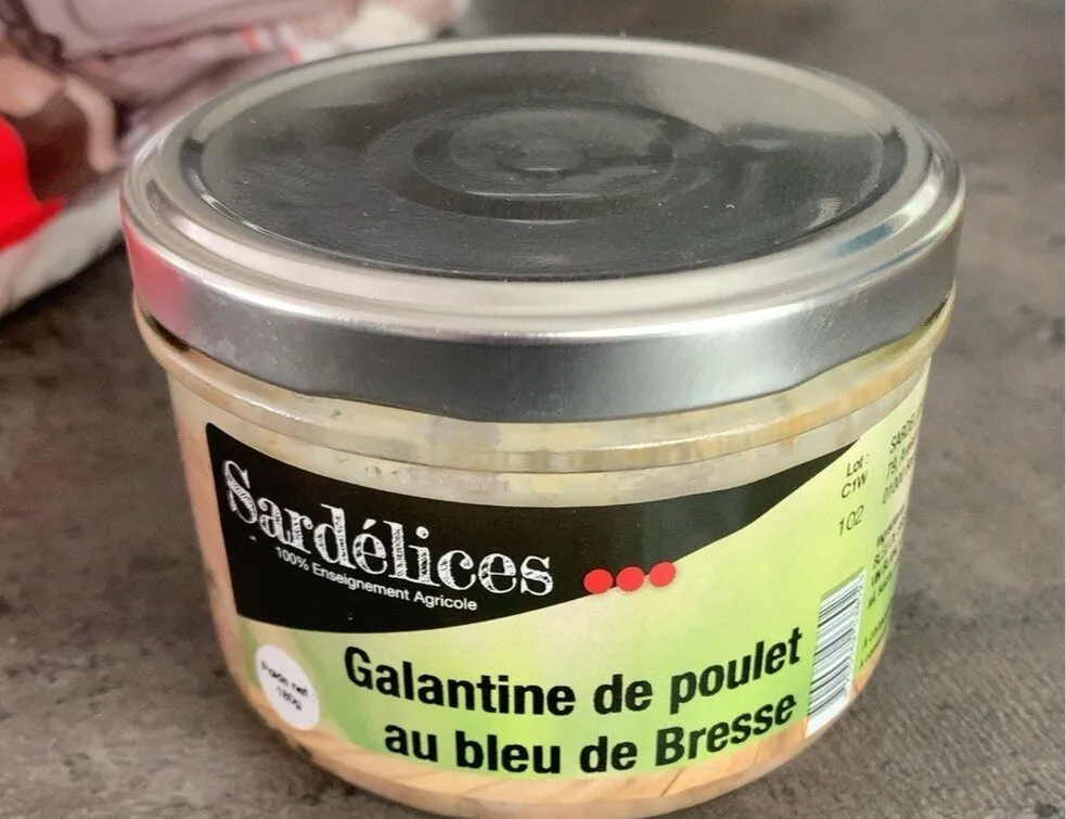 Galantine de poulet au bleu de bresse