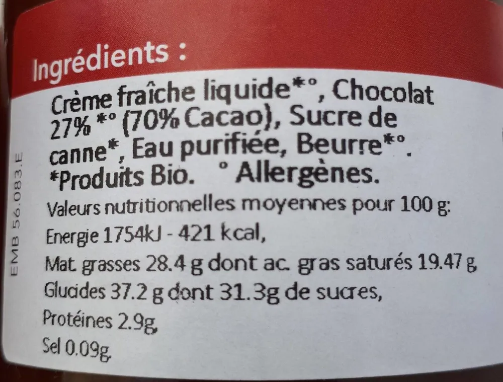 Onctueux de chocolat