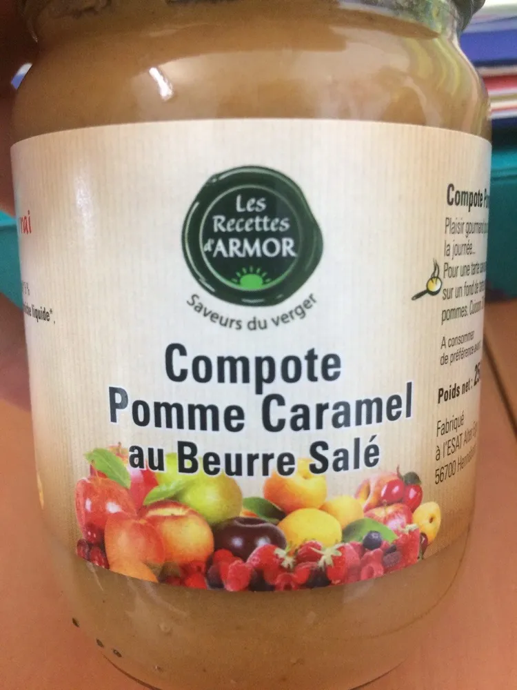 Compote pomme caramel au beurre salé