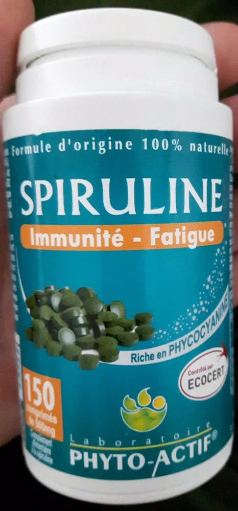 Spiruline Bio 100% Naturelle 150 Comprimés Phyto-actif
