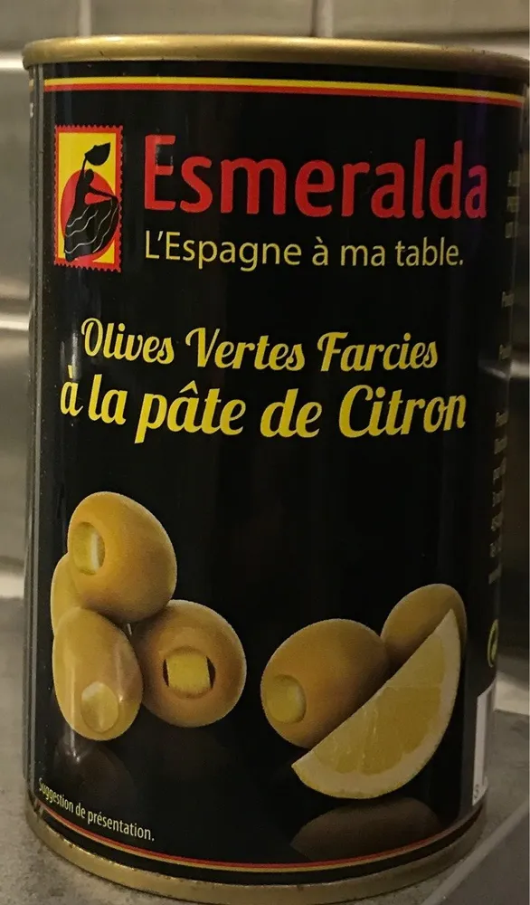 Olives vertes à la pâte de citron