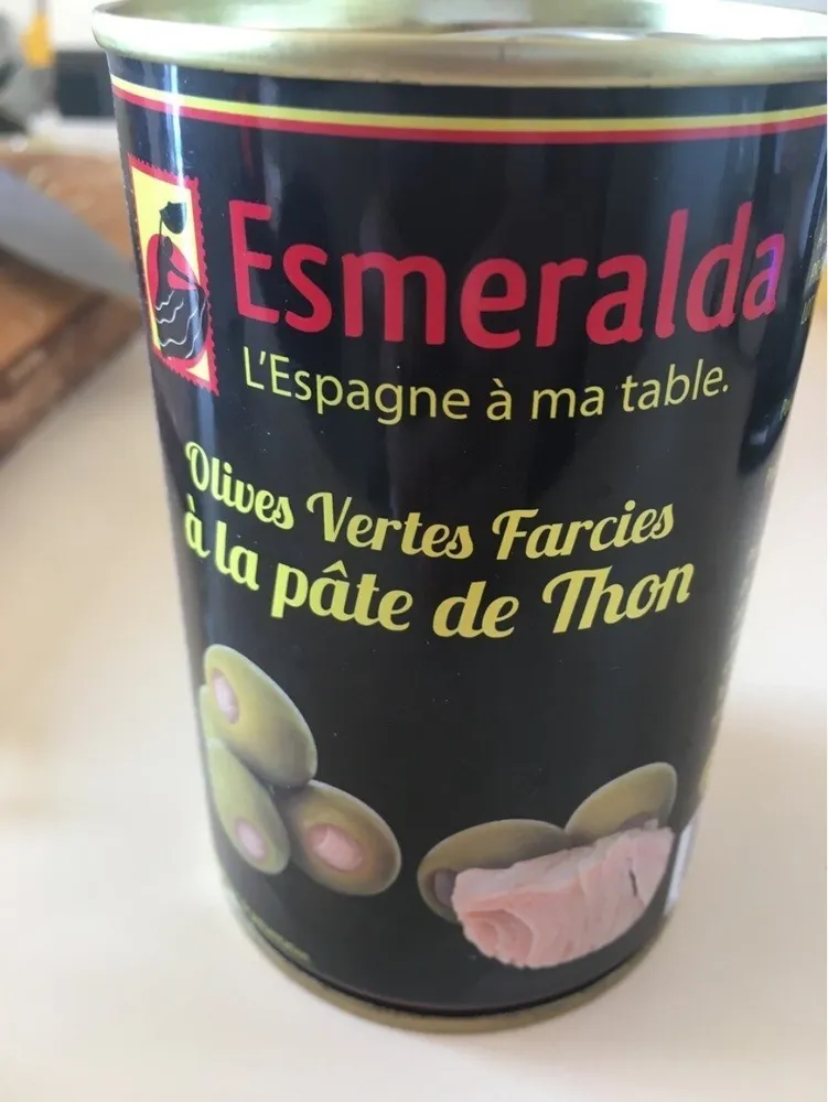 Olives verte farcies à la pâte de thon
