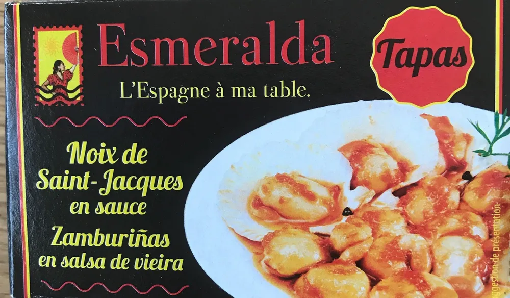 Noix de saint jacques en sauce