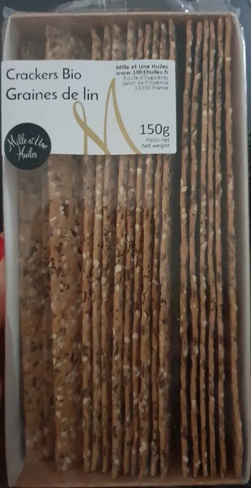 Crackers bio graines de lin