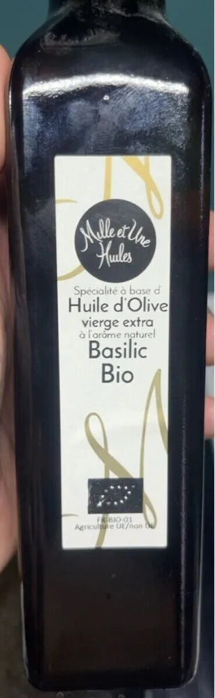 Huile d’Olive vierge extra à l’arôme naturel -Basilic Bio