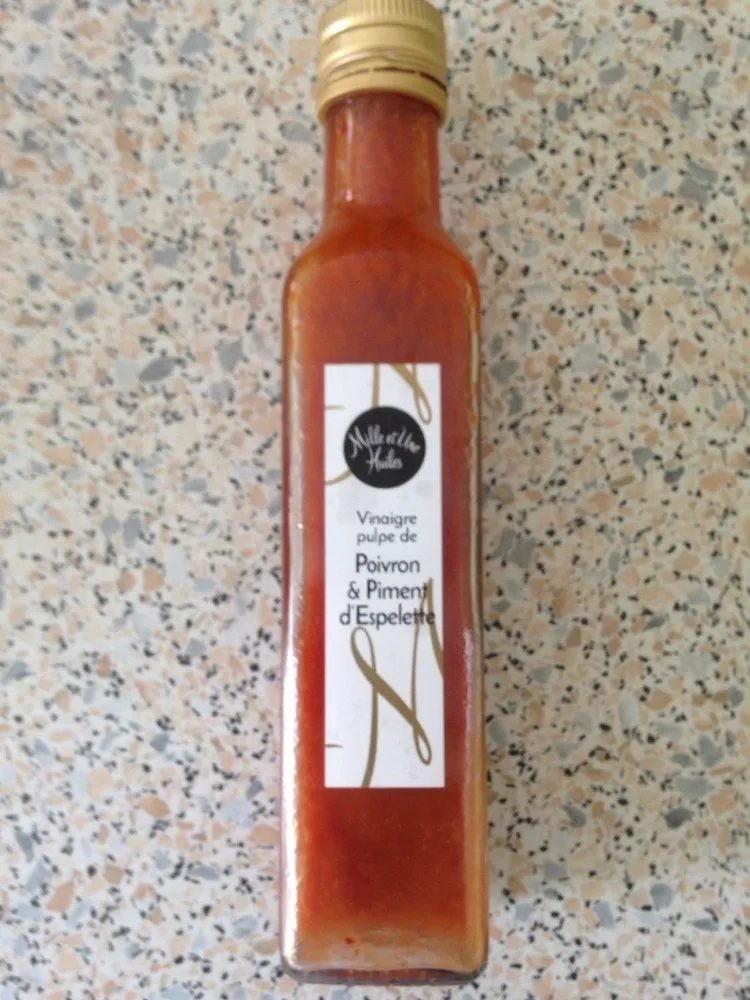 Vinaigre pulpe de poivron & piment d'Espelette