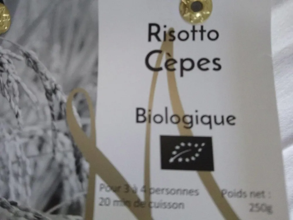 Risotto biologique aux cèpes