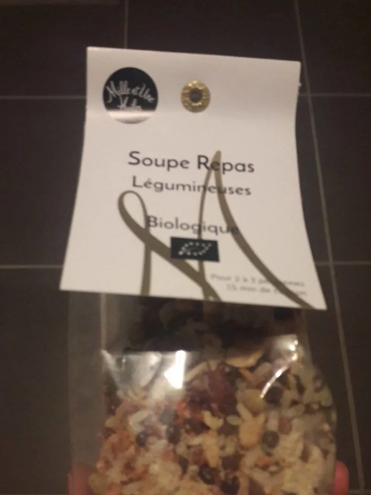 Soupe repas legumineuses