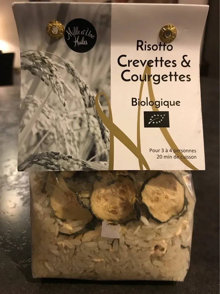 Risotto crevette et courgettes
