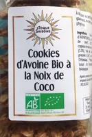Cookies d’Avoine Bio à la Noix de Coco