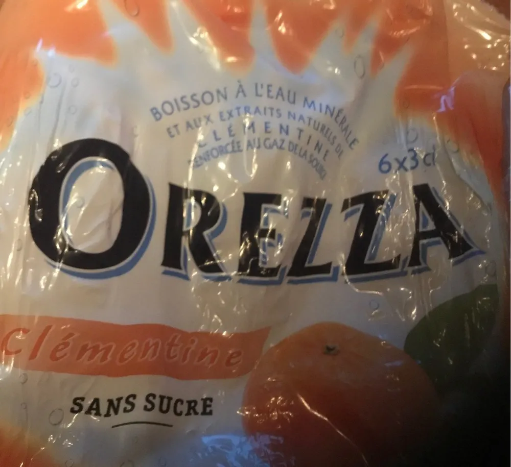 Eau gazeuse orezza
