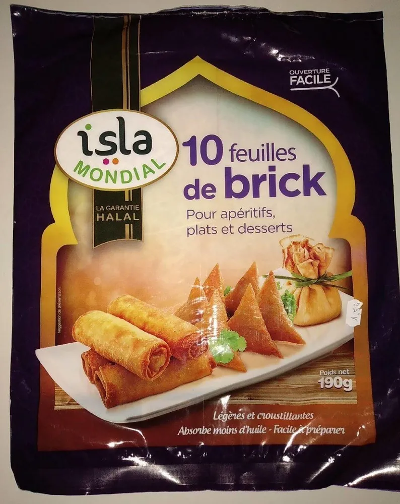 10 feuilles de brick