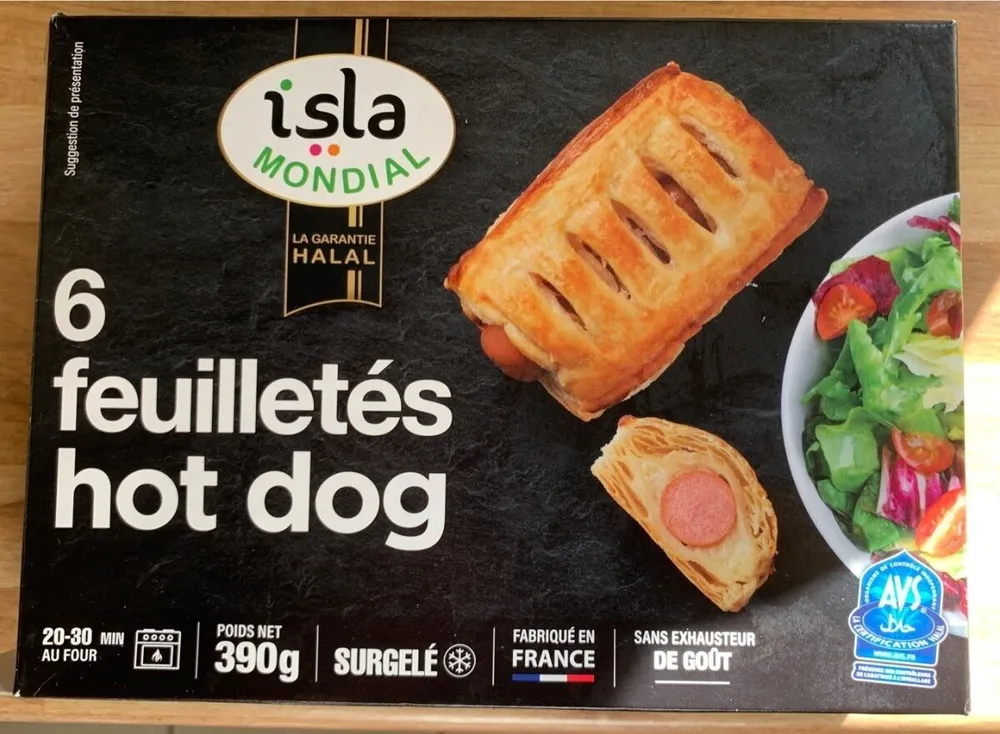 Feuilletes hot dog