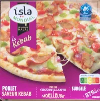 Pizza poulet saveur kebab