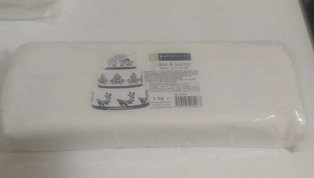 Pate a sucre blanc