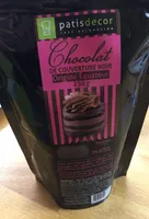 Chocolat de couverture noir Origine Equateur