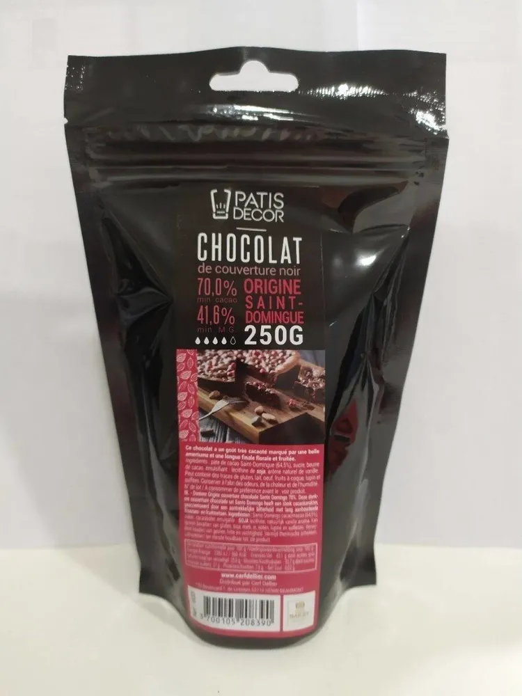 Chocolat de couverture noir