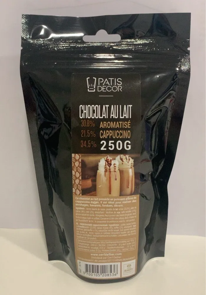 Chocolat au lait aromatisé cappuccino