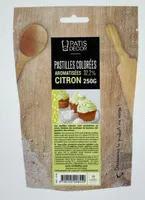 Pastilles colorees aromatisees citron