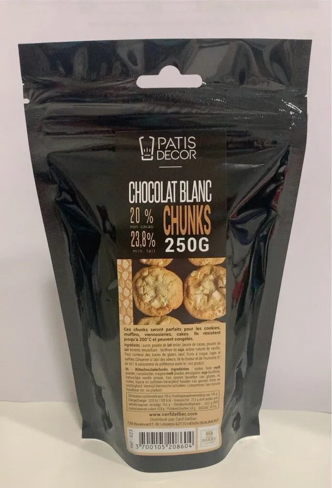 Chunks de chocolat blanc