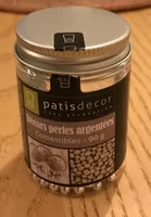 Décors perle argenté