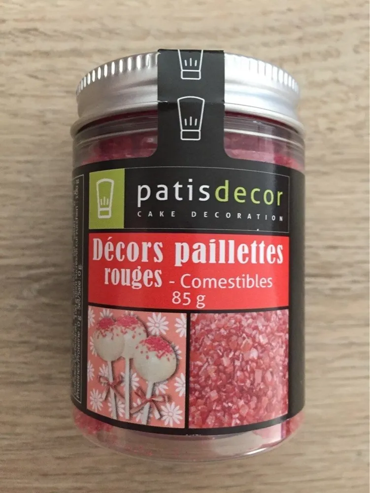 Décors pailettes rouges