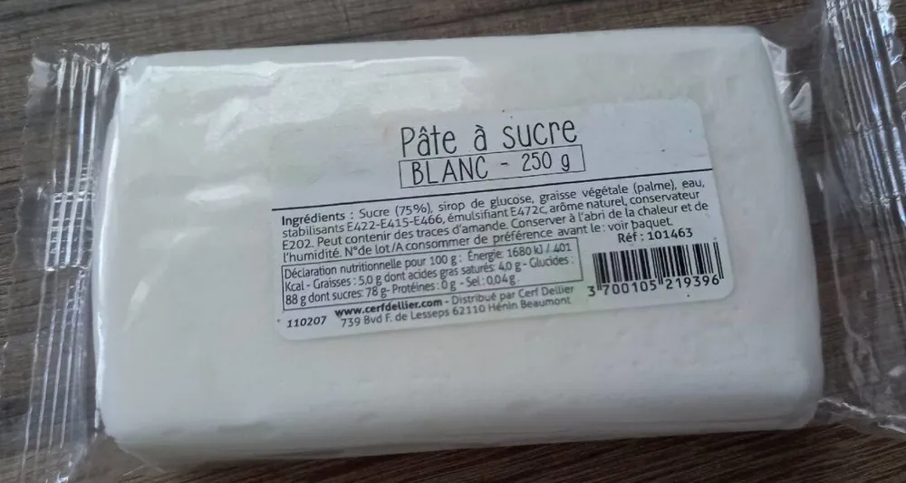 Pâte à sucre blanche