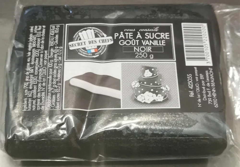 Pâte à sucre goût vanille