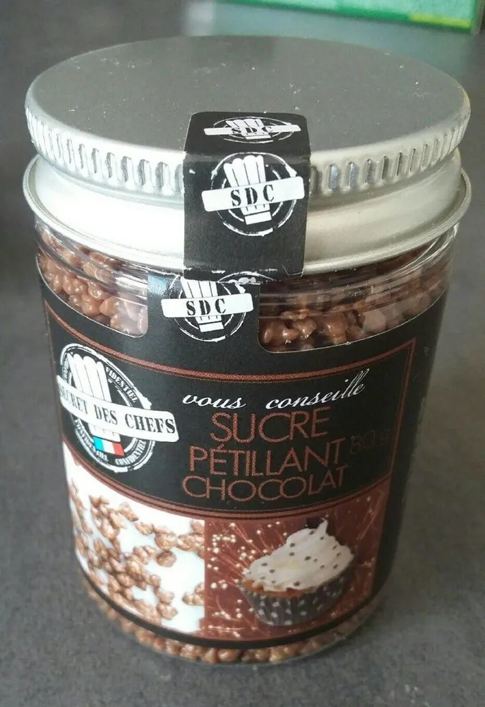 Sucre pétillant  chocolat