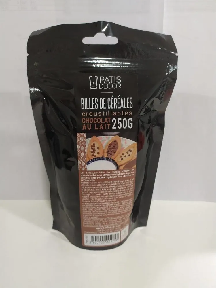 Billes de céréales croustillantes chocolat au lait