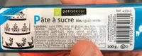 Pate a sucre bleu gout vanille
