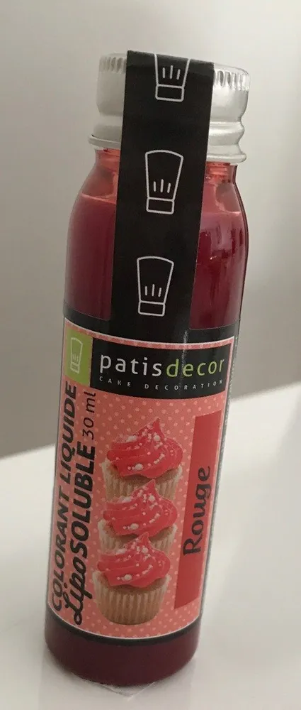 Colorant liquide rouge lipo soluble