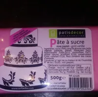 Pâte à sucre patisdecor