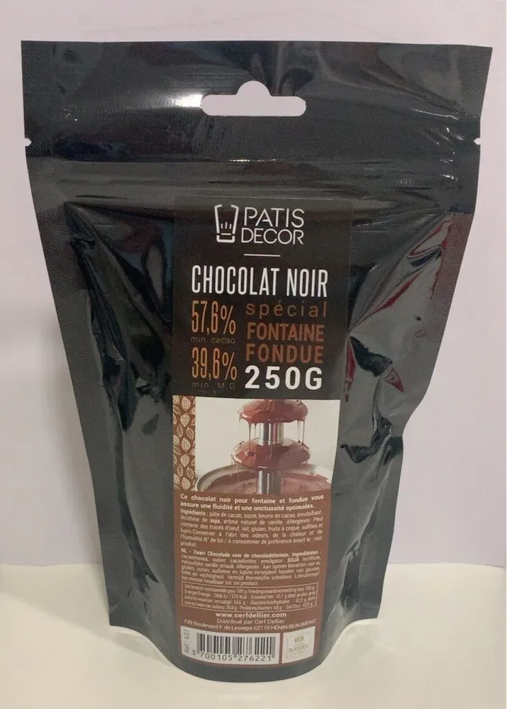 Chocolat noir spécial fontaine fondue