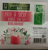 Pate a sucre biologique rouge